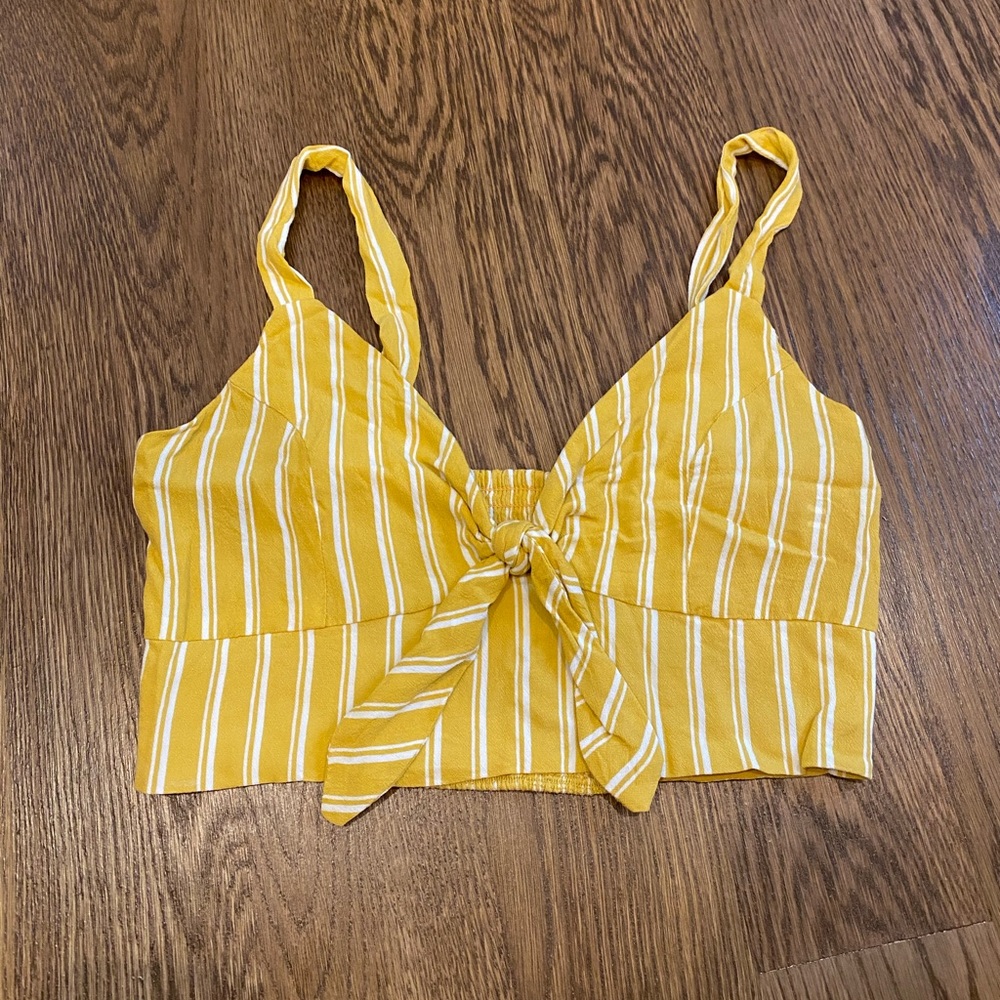 Tie front crop top